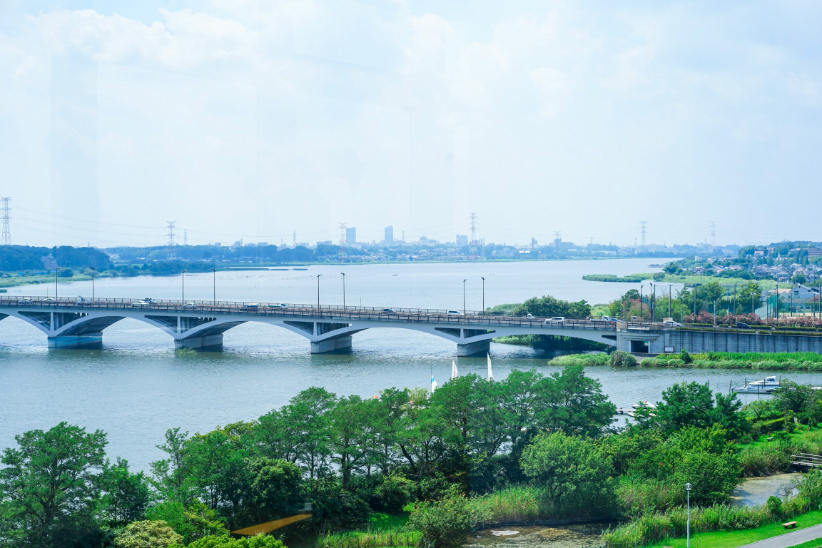 千葉県我孫子市「水の館」からの眺望